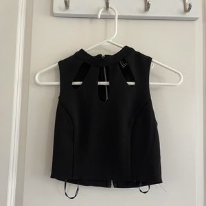Black crop top